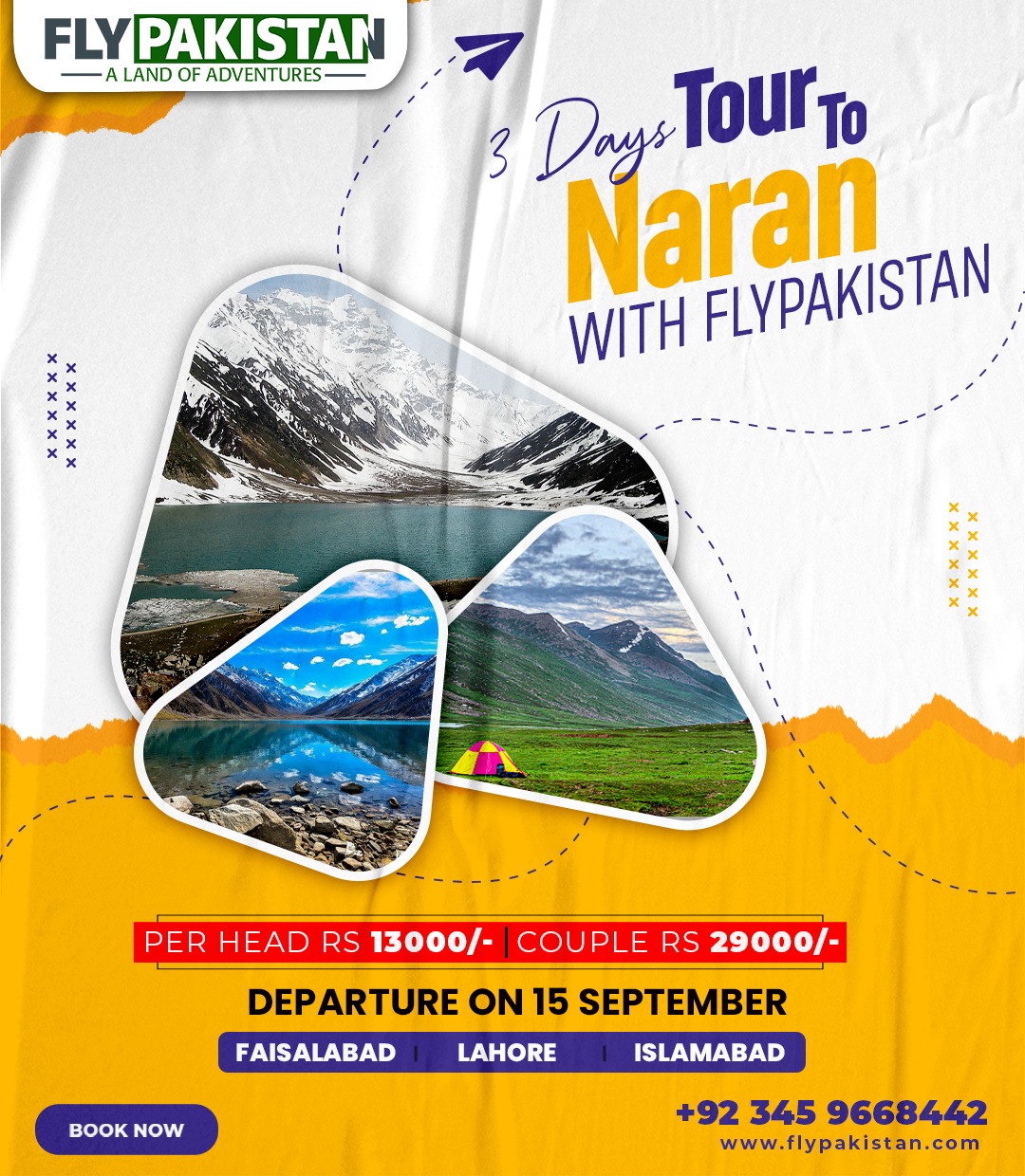 Book Deal 3 Days Tour To Naran & Saif Ul Malook Lake